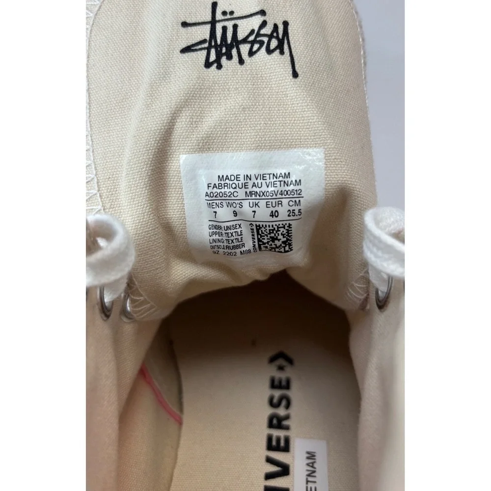 Converse x Stussy Chuck 70 High Surfman Plumeria Pink A02052C Mens 7 Womens 9